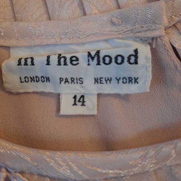 In The Mood Women's Skirt Set Pink Jacquard Tunic Top Micro-pleated Lace Midi 14 - Picture 13 of 16